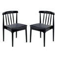 thumbnail image 1 of Flash Furniture Chester Contemporary Solid Wood Dining Chair Black 2/Pack (2XUDGW0359BLK), 1 of 18