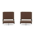 thumbnail image 1 of Flash Furniture Set of 2 Grandstand Comfort Seats by Flash - 500 lb. Rated Lightweight Stadium Chair with Handle & Ultra-Padded Seat, Brown, 1 of 14