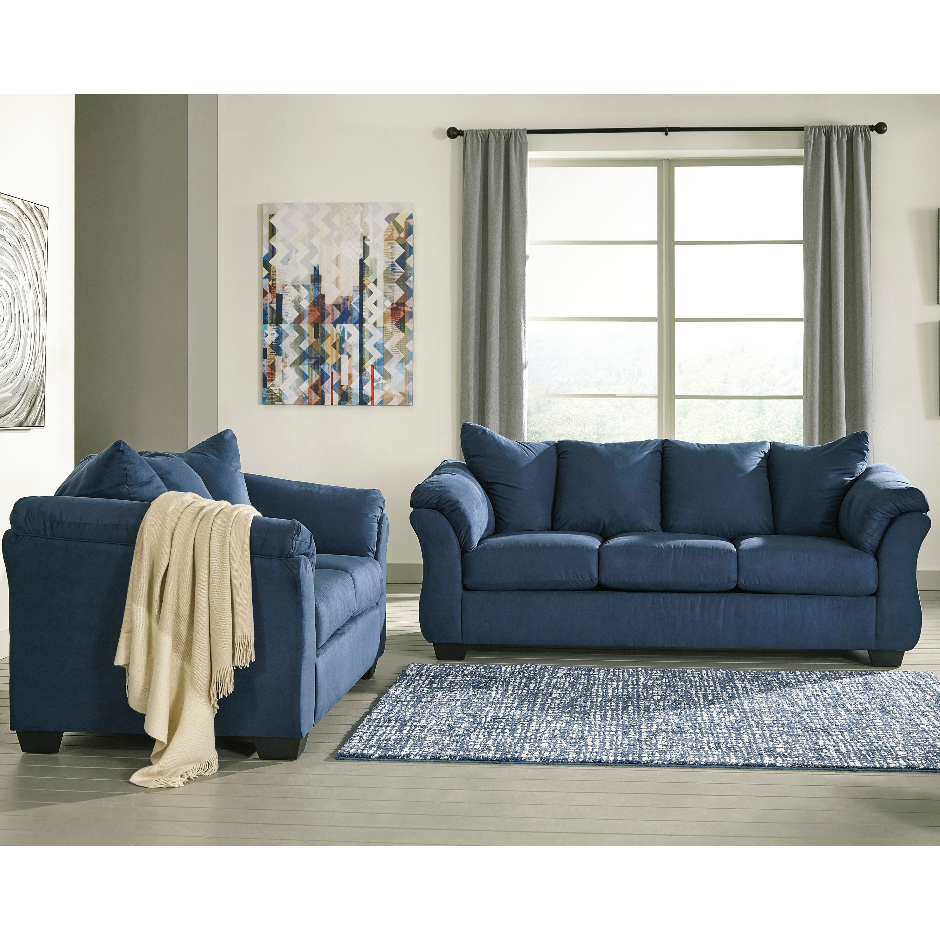 Ashley microfiber couch deals