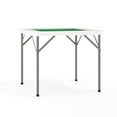 thumbnail image 1 of Flash Furniture Silas 34.5" Square Folding Card Table with Felt Surface and Cup Holders, White/Green, 1 of 15