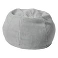 thumbnail image 1 of Flash Furniture Small Gray Faux Sherpa Refillable Bean Bag Chair for Kids and Teens, 1 of 9