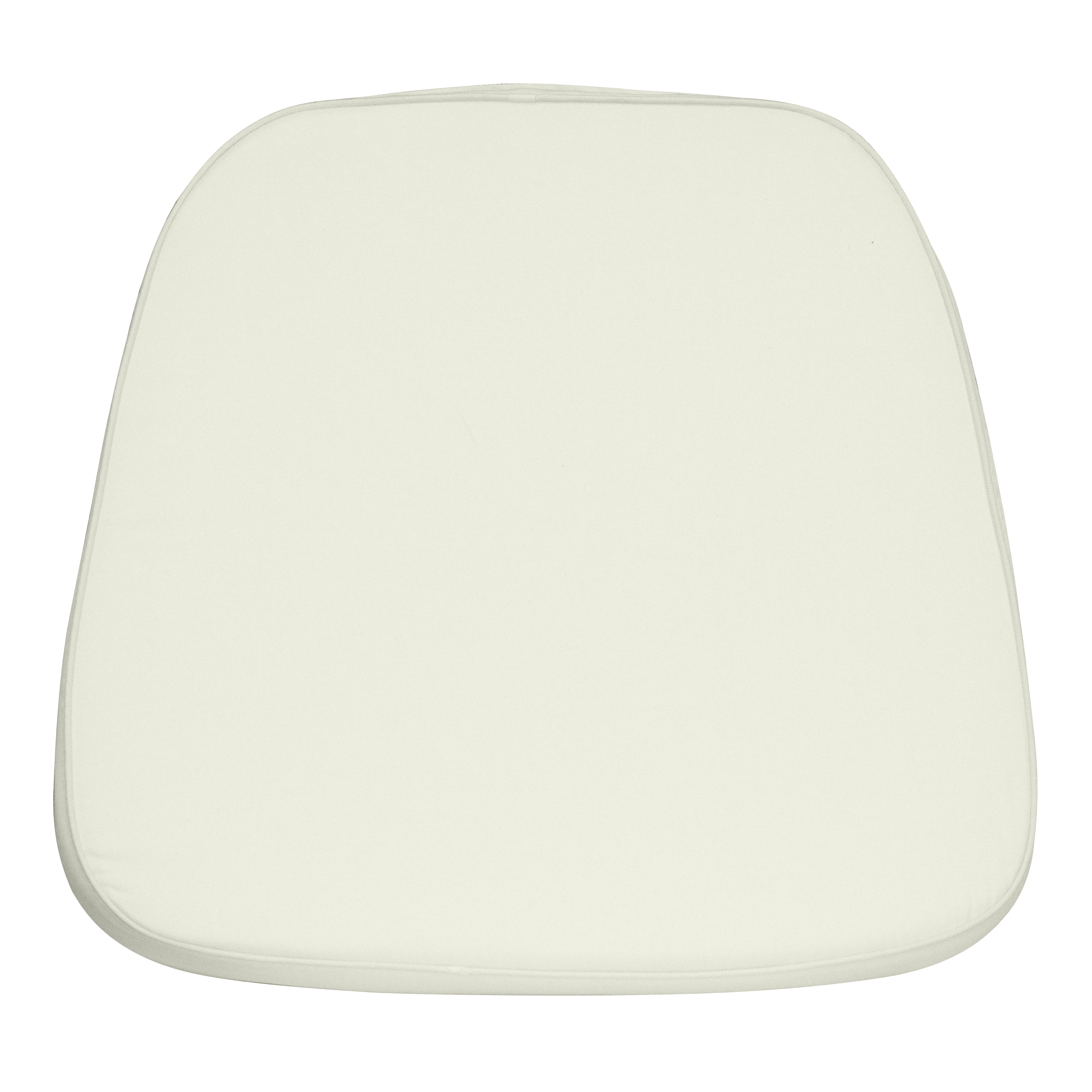 Ivory Fabric Chiavari Chair Cushion with Removable Cover