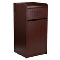 thumbnail image 1 of Flash Furniture Sony Laminate Wood Commercial-Grade Trash Receptacle with Tray Top, Mahogany, 1 of 13