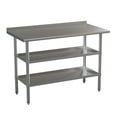 thumbnail image 1 of Flash Furniture Stainless Steel Worktable with 2 Undershleves, 1 of 9