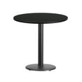 thumbnail image 1 of Flash Furniture Stiles 30'' Round Black Laminate Table Top with 18'' Round Table Height Base, 1 of 5