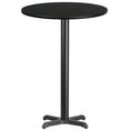 thumbnail image 1 of Flash Furniture Stiles 30'' Round Black Laminate Table Top with 22'' x 22'' Bar Height Table Base, 1 of 6