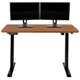 thumbnail image 1 of Flash Furniture Tanner Electric Height Adjustable Standing Desk - Table Top 48" Wide - 24" Deep (Mahogany), 1 of 17