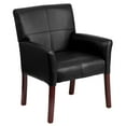 thumbnail image 1 of Flash Furniture Taylor LeatherSoft Upholstered Ergonomic Executive Side Reception Chair, Black, 1 of 13