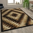 thumbnail image 1 of Flash Furniture Teagan Rectangular Southwestern Black, Beige, Brown Area Rug, 6' x 9', 1 of 5