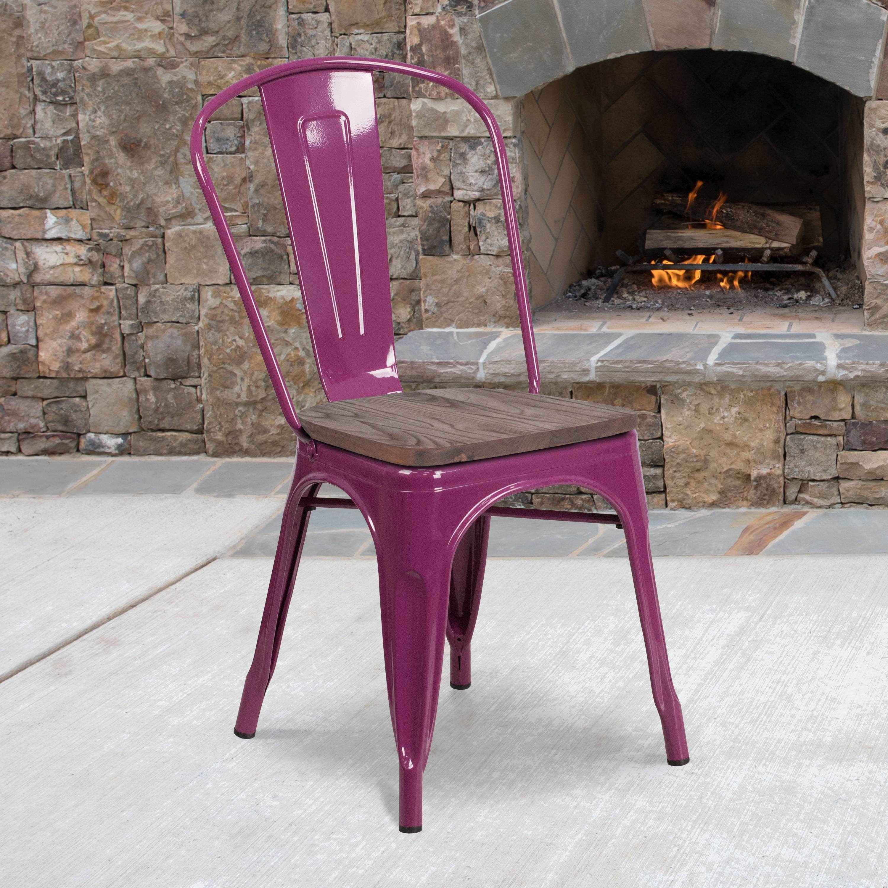 Stackable Purple Chair