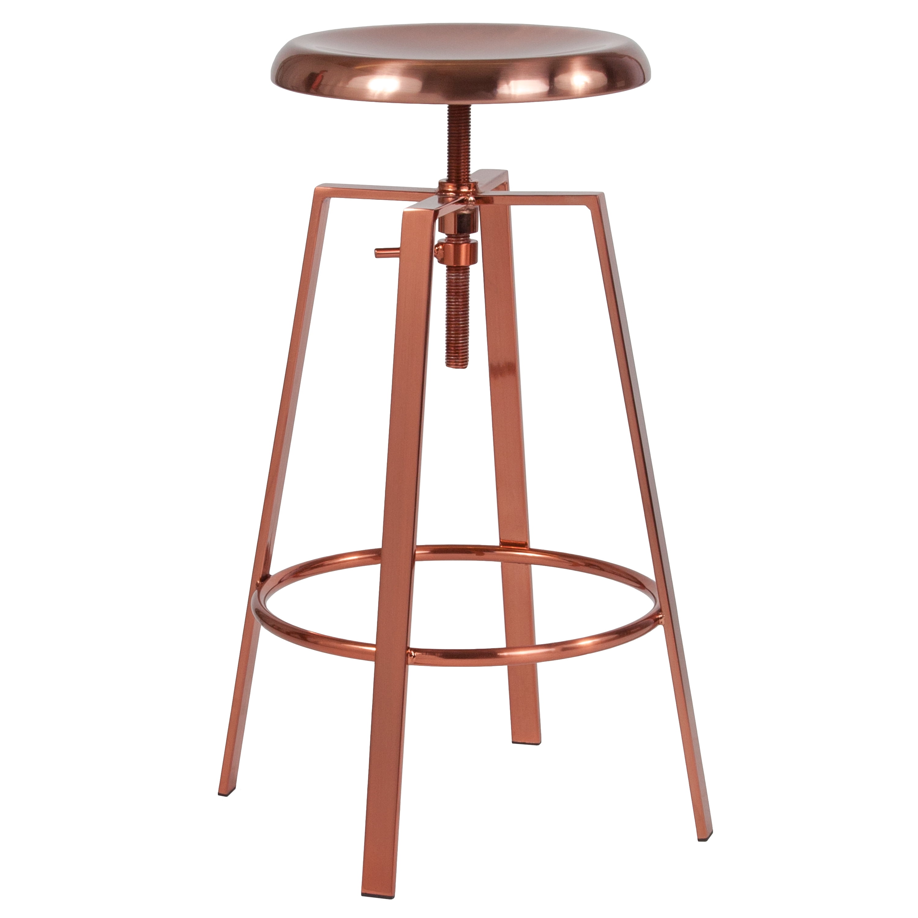 Flash Furniture Toledo Industrial Style Barstool with Swivel Lift