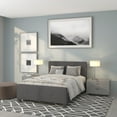 thumbnail image 1 of Flash Furniture Tribeca Full Size Tufted Upholstered Platform Bed in Dark Gray Fabric, 1 of 5