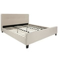 thumbnail image 1 of Flash Furniture Tribeca King Size Tufted Upholstered Platform Bed in Beige Fabric, 1 of 5