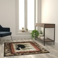 thumbnail image 1 of Flash Furniture Ursus Rectangular Rustic Green, Black, Beige, Brown Area Rug, 4' x 5', 1 of 7