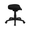 thumbnail image 1 of Flash Furniture Utility Stool with Saddle Seat, Black, 1 of 5