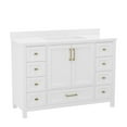 thumbnail image 1 of Flash Furniture FFIR70082WH 48" Free Standing Single Basin Vanity Set - White, 1 of 7