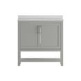 thumbnail image 1 of Flash Furniture Vega - Vanity cabinet - 2 shelves - 2 doors - fiberboard - gray, 1 of 11