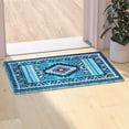 thumbnail image 1 of Flash Furniture Ventana Rectangular Southwestern Black, Grey, Turquoise Area Rug, 2' x 3', 1 of 7