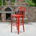 thumbnail image 1 of Flash Furniture Vertical Slat High Commercial Bar Stool, Red, 1 of 14