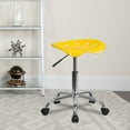 thumbnail image 1 of Flash Furniture Vibrant Yellow Tractor Seat and Chrome Stool, 1 of 12