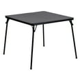 thumbnail image 1 of Flash Furniture Vinyl-Covered Padded Folding Card Table for Game Rooms and Banquets, Black, 1 of 15