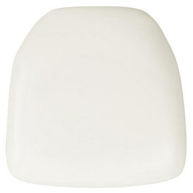 Flash Furniture Vinyl Upholstery Hard Chiavari Chair Cushion White