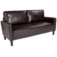thumbnail image 1 of Flash Furniture Washington Park Upholstered Sofa in Brown LeatherSoft, 1 of 5