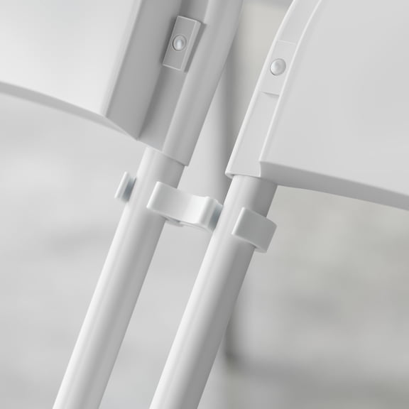 Flash Furniture White Wide Plastic Ganging Clips - Set of 2