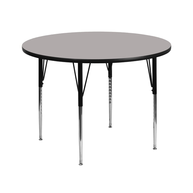 42'' Round HP Laminate Activity Table - Standard Height Adjustable Legs