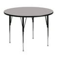 thumbnail image 1 of Flash Furniture Wren 48'' Round Grey HP Laminate Activity Table - Standard Height Adjustable Legs, 1 of 4