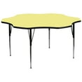 thumbnail image 1 of FLASH FURNITURE XU-A60-FLR-YEL-T-A-GG Flower Activity Table, 60" X 60" X 30.125", Laminate Top, Yellow, 1 of 3