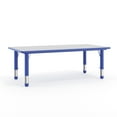 thumbnail image 1 of Flash Furniture Wren Rectangular Adjustable Classroom Activity Table for Kids, Gray/Blue, 1 of 12
