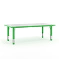 thumbnail image 1 of Flash Furniture Wren Rectangular Adjustable Classroom Activity Table for Kids, Green/Gray, 1 of 14