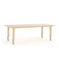 Flash Furniture Wren Rectangular Adjustable Classroom Activity Table for Kids, Natural