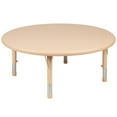 thumbnail image 1 of Flash Furniture Wren Round Plastic Activity Table, Natural, 1 of 10