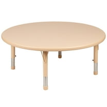 Flash Furniture Wren Round Plastic Activity Table, Natural