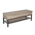 thumbnail image 1 of Flash Furniture Wyatt Engineered Wood 2-Seat Storage Bench, Gray Wash, 1 of 2
