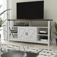 thumbnail image 1 of Flash Furniture Wyatt Modern Farmhouse Television Stand for TVs up to 60",White, 1 of 14