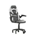 thumbnail image 1 of Flash Furniture X10 Faux Leather High Back Gaming Chair with Arms, 250 lb, Black/White, 1 of 9
