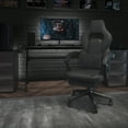 thumbnail image 1 of Flash Furniture X40 Gaming Chair Racing Ergonomic Computer Chair with Fully Reclining Back/Arms, Slide-Out Footrest, Massaging Lumbar - Black, 1 of 14