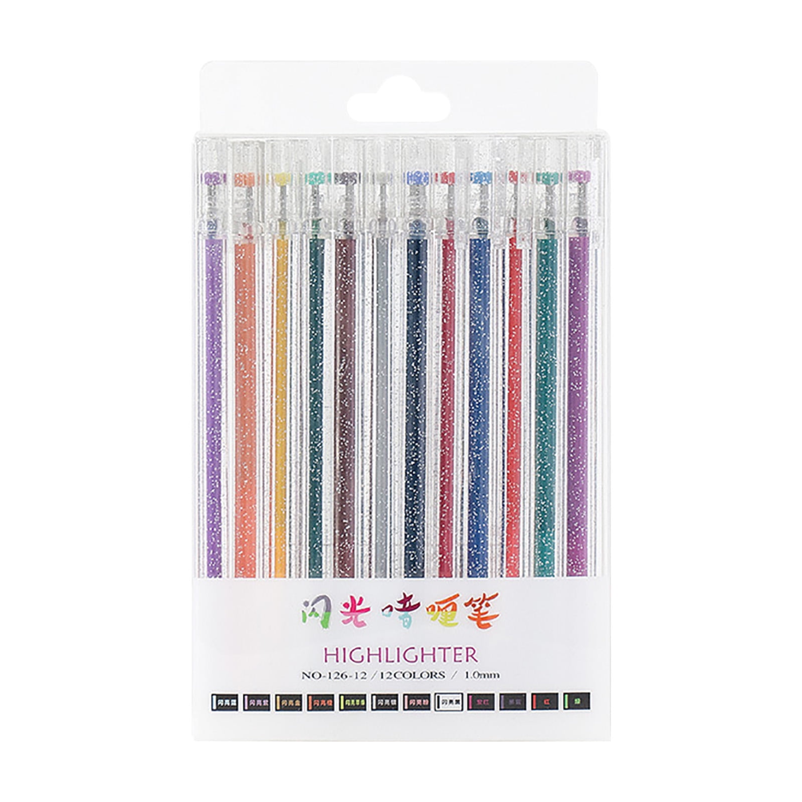 Flash Gel Pen Color Pen Shiny Highlighter For Adult Craft Doodl 12Ml
