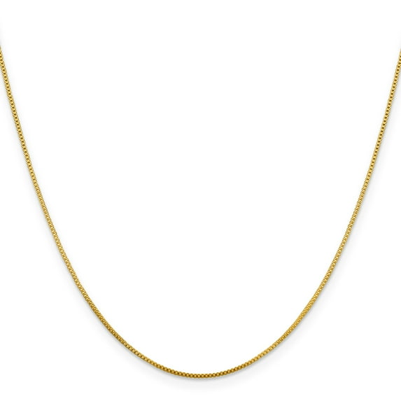 Flash Gold-plated Sterling Silver .8mm Box Chain