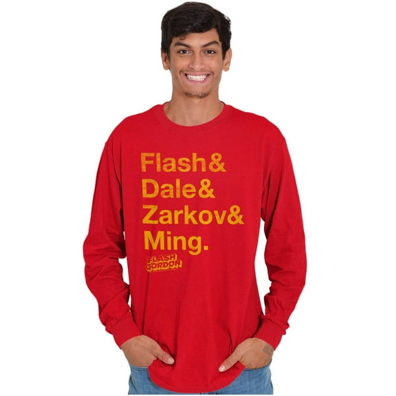 Flash Gordon Comic Book Characters Long Sleeve TShirt Men Women Brisco Brands X