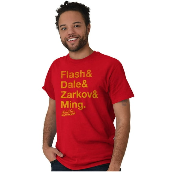 Flash Gordon Comic Book Characters Men's Graphic T Shirt Tees Brisco Brands M