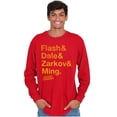 thumbnail image 1 of Flash Gordon Comic Book Characters Unisex Plus Size Long Sleeve Shirt Brisco Brands 3X, 1 of 3