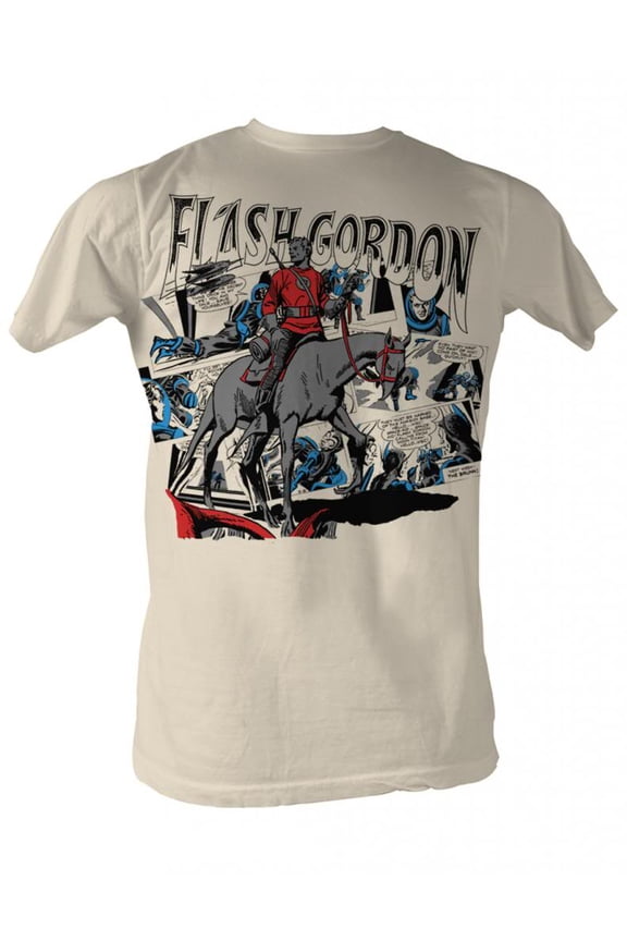 Flash Gordon Comics Flash Collage Adult Short Sleeve T Shirt