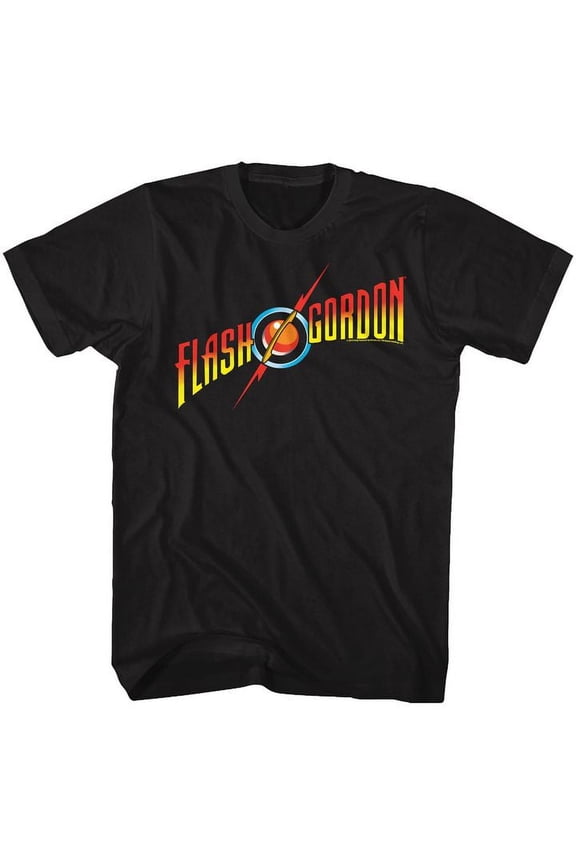Flash Gordon Comics Flash Gordon Logo Adult Short Sleeve T Shirt