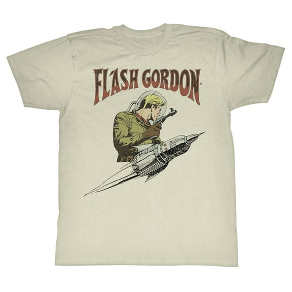 Flash Gordon Comics Flash Rocket Adult Short Sleeve T Shirt