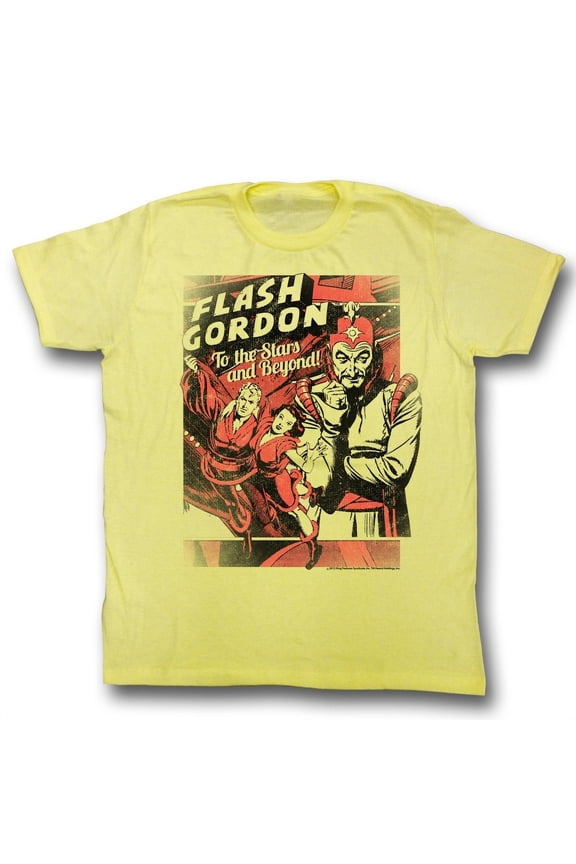 Flash Gordon Comics To The Stars Adult Short Sleeve T Shirt