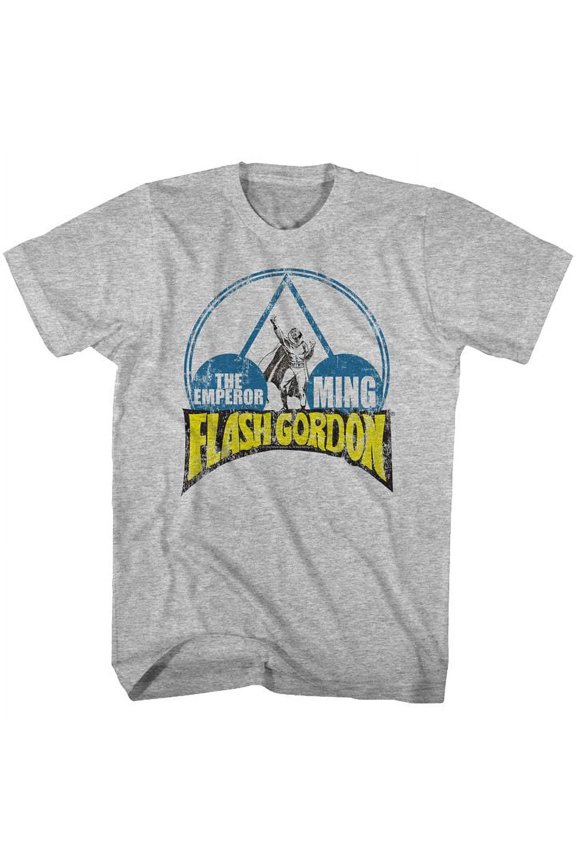 Flash Gordon Emporer Ming Gray Heather Adult T-Shirt
